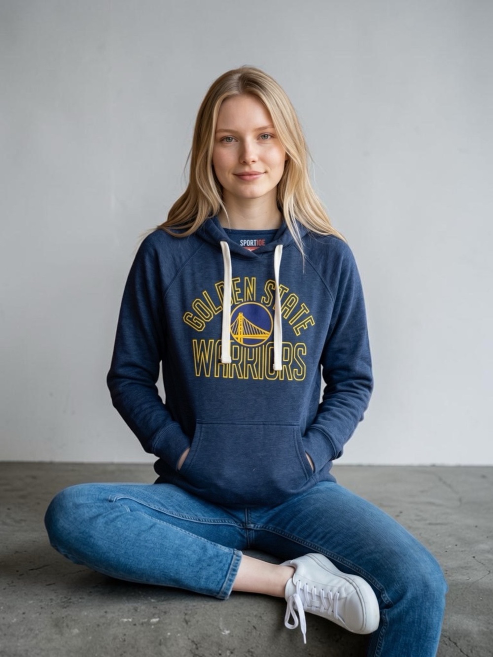 Golden State Warriors Navy Pullover Hoodie -